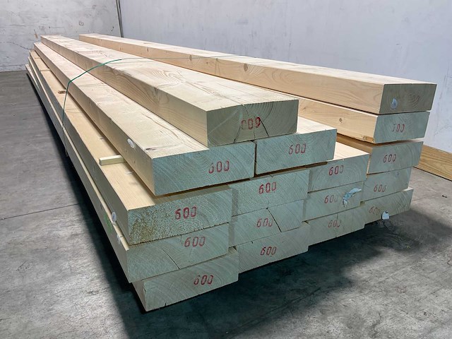 Vuren balk geschaafd 600x27x9,5 cm (7x) - afbeelding 5 van  7