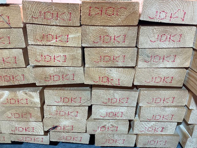 Vuren balk geschaafd 660x15,3x6 cm (15x) - afbeelding 3 van  3