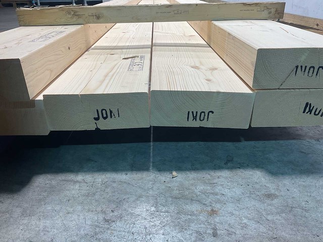 Vuren balk geschaafd 660x25x10 cm (6x) - afbeelding 7 van  7