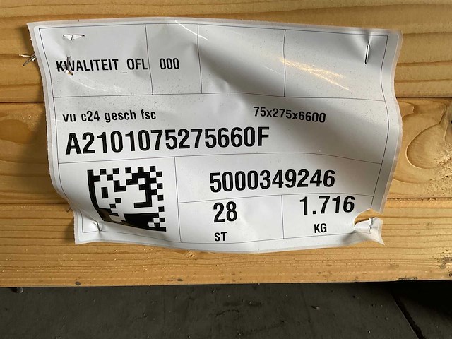 Vuren balk geschaafd 660x27x6,8 cm (10x) - afbeelding 7 van  8