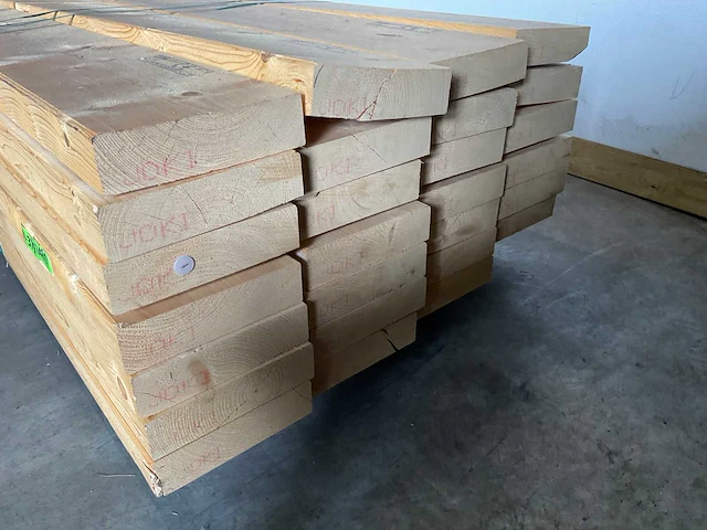 Vuren balk geschaafd 660x27x6,8 cm (10x) - afbeelding 5 van  8