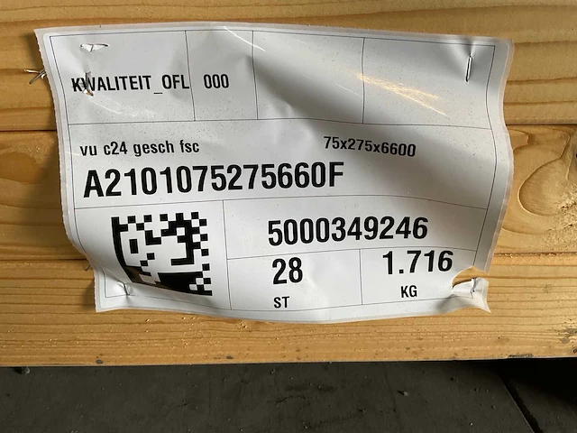 Vuren balk geschaafd 660x27x6,8 cm (10x) - afbeelding 7 van  8