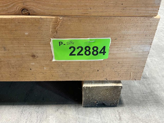 Vuren balk geschaafd en verlijmd 240x12x12 cm (16x) - afbeelding 5 van  5