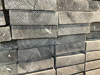 Vuren balk geschaafd zwart 300x16x4,5 cm (50x) - afbeelding 2 van  3