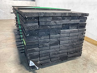 Vuren balk geschaafd zwart 300x16x4,5 cm (50x) - afbeelding 3 van  8