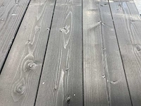 Vuren balk geschaafd zwart 300x16x4,5 cm (50x) - afbeelding 4 van  8