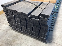 Vuren balk geschaafd zwart 500x12x4,5 cm (25x) - afbeelding 4 van  7
