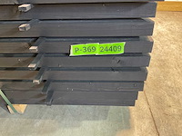 Vuren balk geschaafd zwart 500x12x4,5 cm (25x) - afbeelding 7 van  7