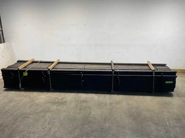 Vuren balk geschaafd zwart 500x12x4,5 cm (25x) - afbeelding 2 van  7