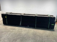 Vuren balk geschaafd zwart 500x16x4,5 cm (25x) - afbeelding 1 van  4