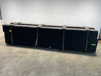 Vuren balk geschaafd zwart 500x16x4,5 cm (25x)