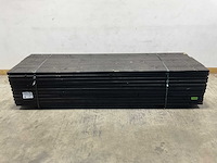 Vuren balk geschaafd zwart geïmpregneerd 300x16x4,5 cm (60x) - afbeelding 2 van  6