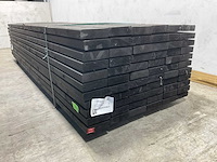 Vuren balk geschaafd zwart geïmpregneerd 300x16x4,5 cm (60x) - afbeelding 4 van  6