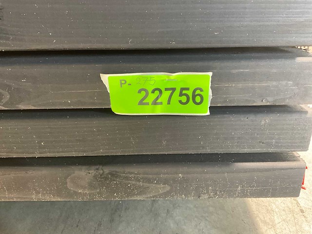 Vuren balk geschaafd zwart geïmpregneerd 300x16x4,5 cm (60x) - afbeelding 6 van  6