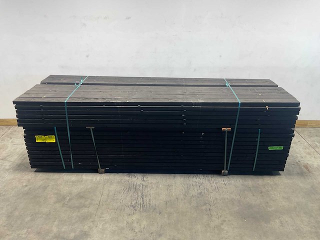 Vuren balk geschaafd zwart geïmpregneerd 330x12x4,5 cm (50x) - afbeelding 2 van  8
