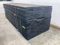 Vuren balk geschaafd zwart geïmpregneerd 330x12x4,5 cm (50x) - afbeelding 2 van  2