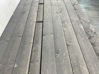 Vuren balk geschaafd zwart geïmpregneerd 330x12x4,5 cm (50x) - afbeelding 2 van  5