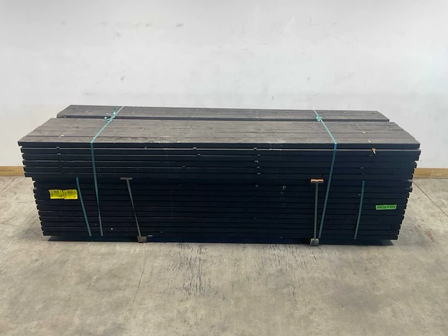 Vuren balk geschaafd zwart geïmpregneerd 330x12x4,5 cm (50x) - afbeelding 2 van  8
