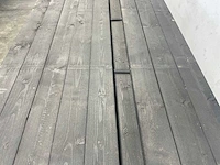 Vuren balk geschaafd zwart geïmpregneerd 330x12x4,5 cm (50x) - afbeelding 4 van  8