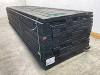 Vuren balk geschaafd zwart geïmpregneerd 400x12x4,5 cm (30x) - afbeelding 5 van  7