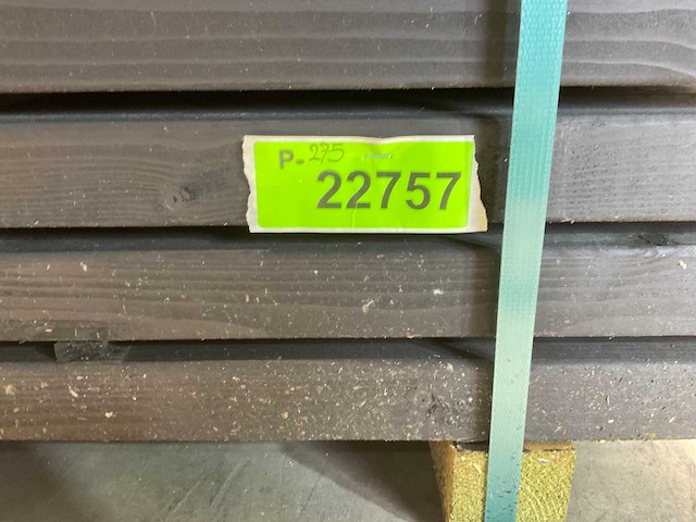 Vuren balk geschaafd zwart geïmpregneerd 400x12x4,5 cm (30x) - afbeelding 7 van  7