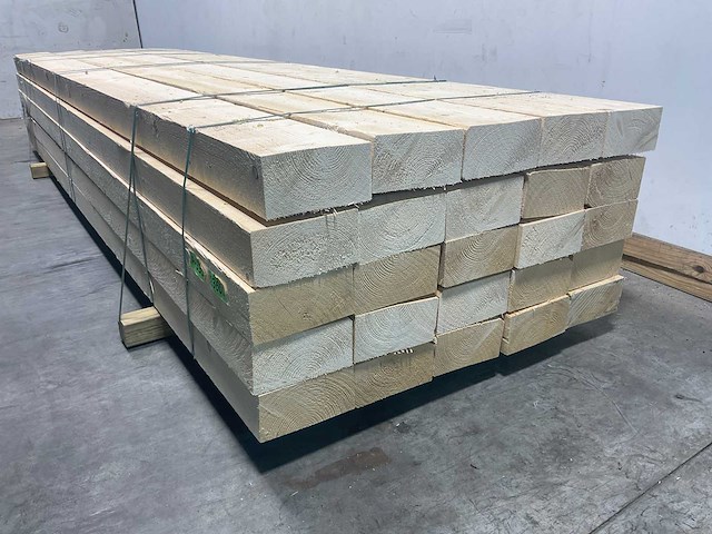 Vuren balk ruw - 360x20x10 cm (24x) - afbeelding 3 van  5