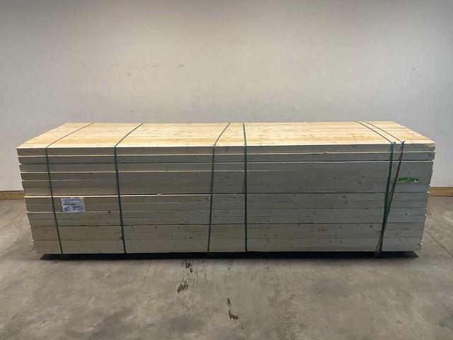Vuren balk ruw - 390x12,5x7,5 cm (32x) - afbeelding 1 van  5