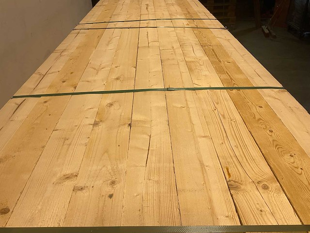 Vuren balk ruw - 390x12,5x7,5 cm (32x) - afbeelding 2 van  5