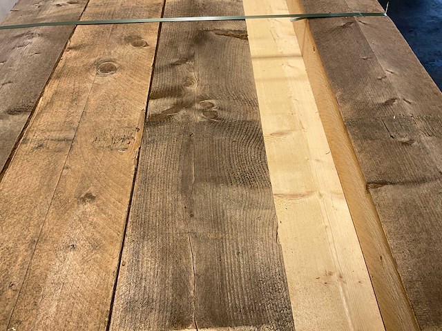 Vuren balk ruw - 450x20x10 cm (10x) - afbeelding 2 van  4