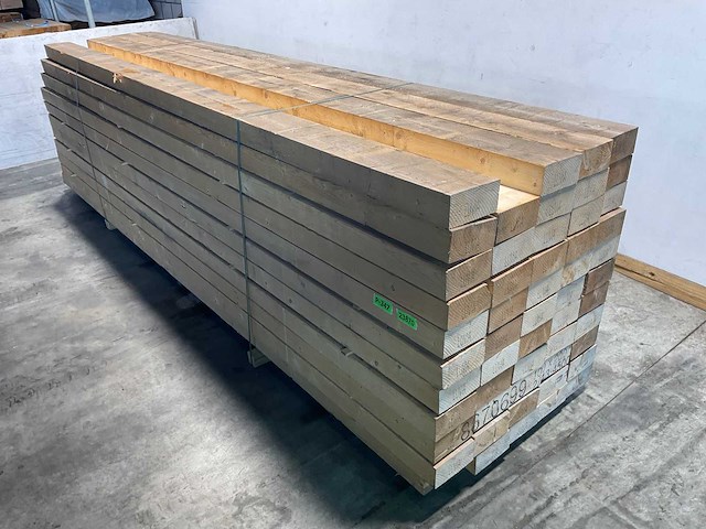 Vuren balk ruw - 450x20x10 cm (10x) - afbeelding 1 van  7