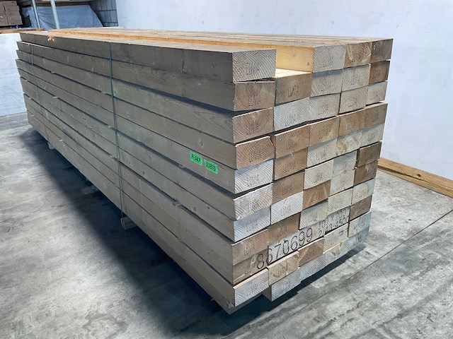 Vuren balk ruw - 450x20x10 cm (10x) - afbeelding 5 van  7