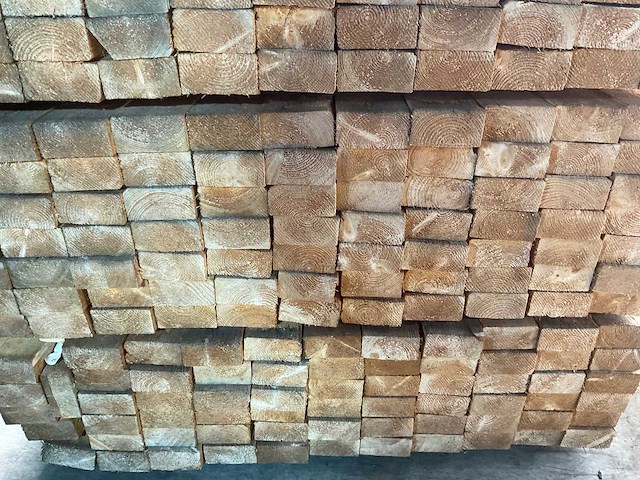 Vuren balk ruw - 510x10x5 cm (30x) - afbeelding 4 van  5