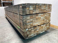 Vuren balk ruw - 510x10x5 cm (60x) - afbeelding 1 van  2