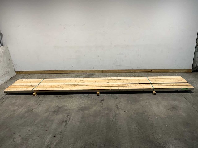 Vuren balk ruw - 540x17,5x7,5 cm (5x) - afbeelding 1 van  5