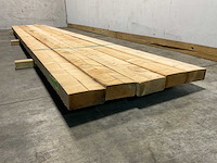 Vuren balk ruw - 540x17,5x7,5 cm (5x) - afbeelding 4 van  5