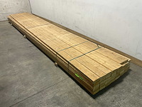 Vuren balk ruw - 570x12,5x5 cm (38x) - afbeelding 1 van  8