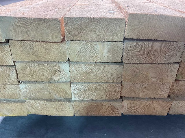 Vuren balk ruw - 570x12,5x5 cm (38x) - afbeelding 6 van  8