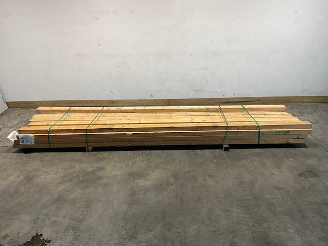 Vuren balk ruw 420x12,5x6,3 cm (24x) - afbeelding 2 van  7