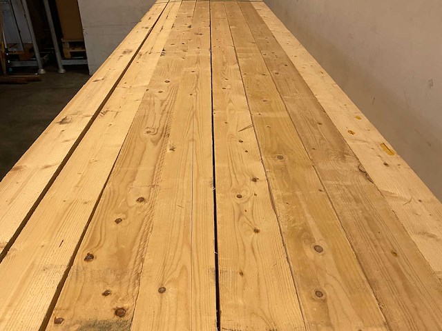 Vuren balk ruw 510x12,5x7,5 cm (10x) - afbeelding 2 van  5