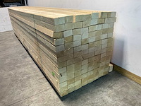 Vuren balk ruw 510x12,5x7,5 cm (10x) - afbeelding 3 van  5
