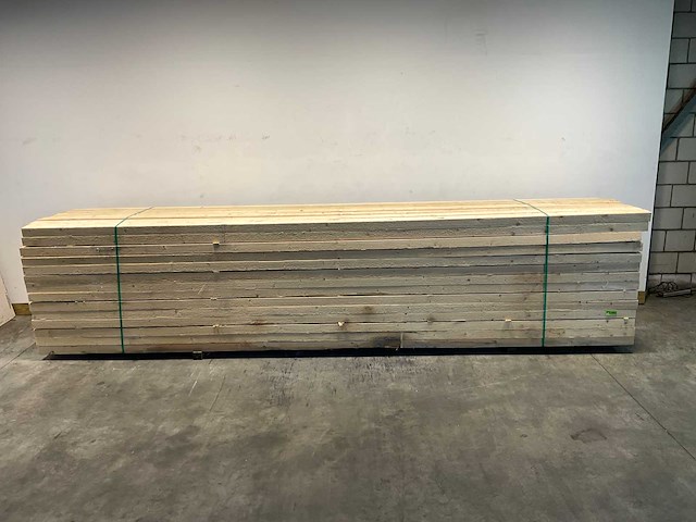Vuren balk ruw 510x12,5x7,5 cm (10x) - afbeelding 2 van  7
