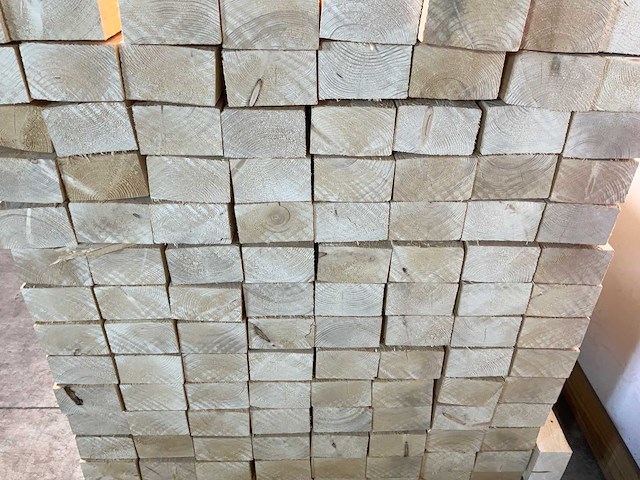 Vuren balk ruw 510x12,5x7,5 cm (25x) - afbeelding 6 van  7