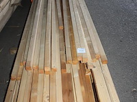 Vuren balkhout 45 x 45 x 3300/4800 mm. ca. 120 stuks. - afbeelding 2 van  3