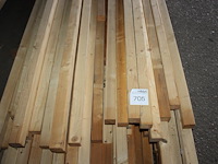 Vuren balkhout 45 x 45 x 3300/4800 mm. ca. 120 stuks. - afbeelding 3 van  3