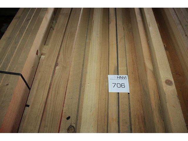 Vuren balkhout 50 x30 x 4800 mm. ruim 150 stuks. - afbeelding 3 van  3