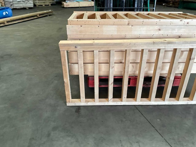 Vuren balustrade hekwerk - 157x73x9 cm (2x) - afbeelding 4 van  8