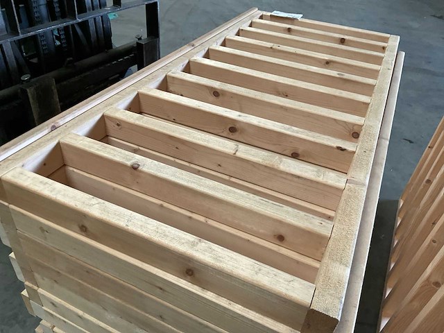 Vuren balustrade hekwerk - 157x73x9 cm (2x) - afbeelding 8 van  8