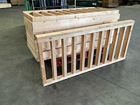 Vuren balustrade hekwerk - 157x73x9 cm (2x) - afbeelding 5 van  8