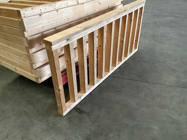 Vuren balustrade hekwerk - 157x73x9 cm (2x) - afbeelding 6 van  8