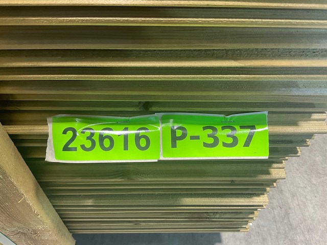 Vuren banddeel groen geïmpregneerd 224x14,5x1,8 cm (150x) - afbeelding 6 van  6